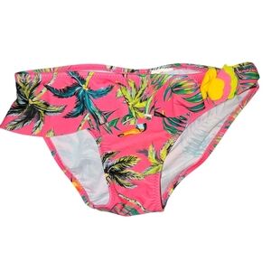 ☆ZARA Swim Tropical Toucan Ruffle Palms Kids Bikini Bottoms - Girls Size 6-7